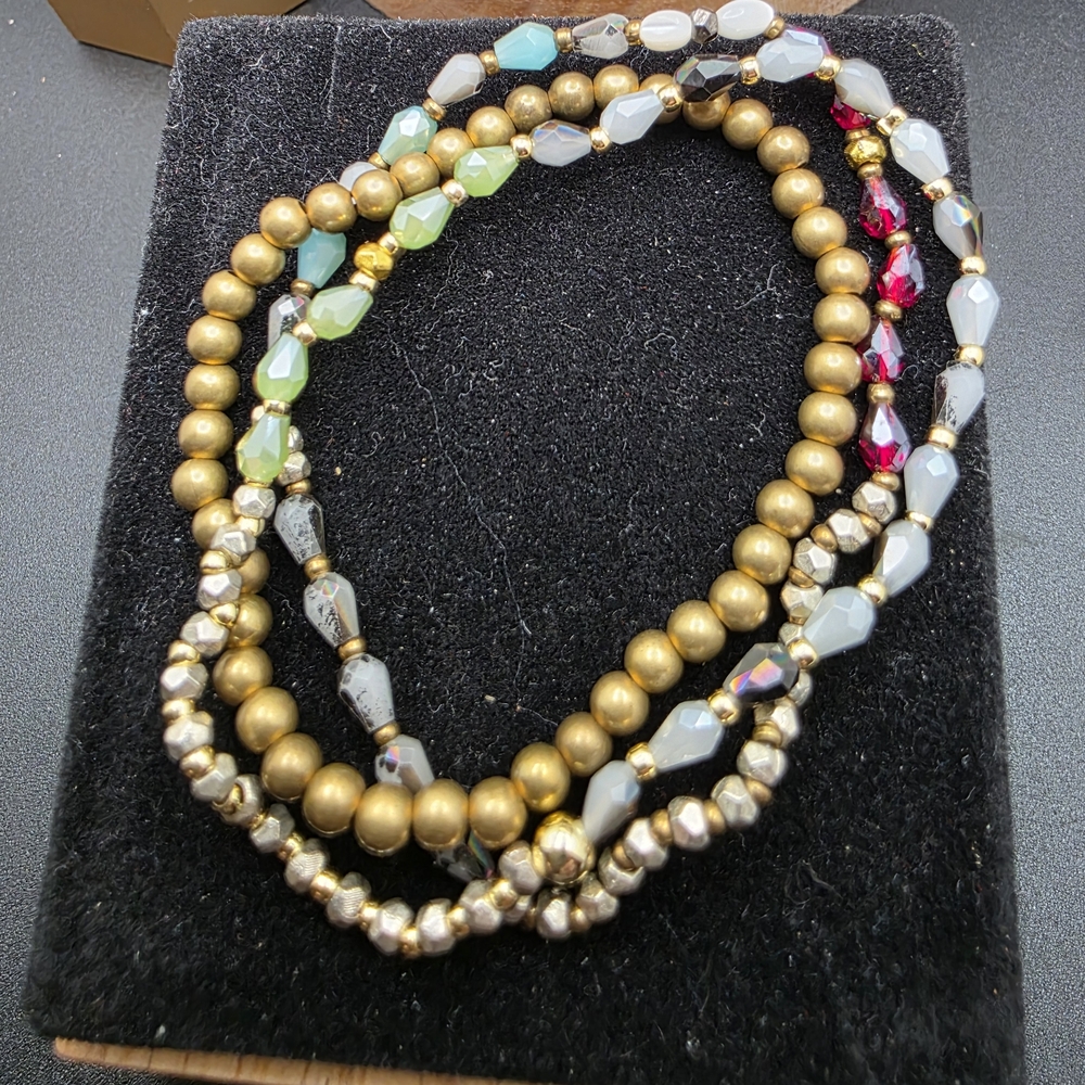 Elegant Multi-Color Beaded Bracelet Set